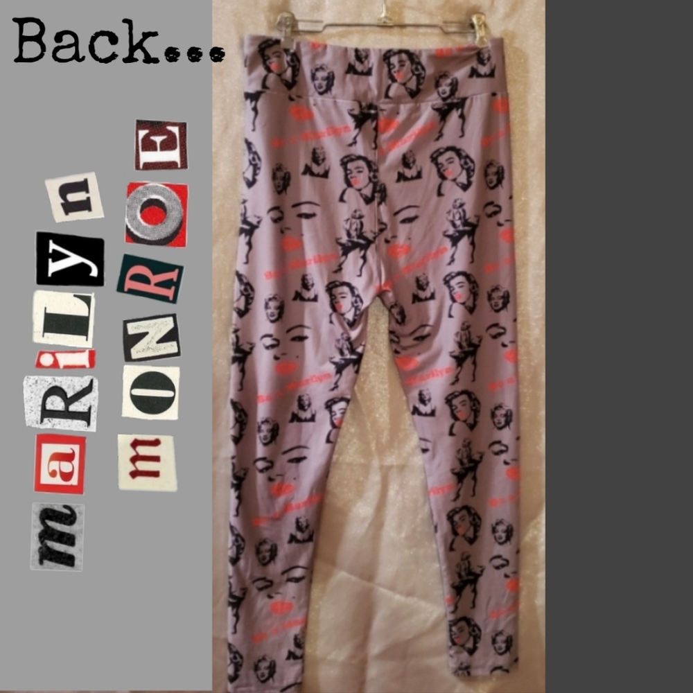 Marilyn Monroe Graphic Print Leggings - Picture 2 of 6